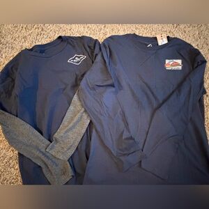 Quiksilver Dark Blue Long Sleeve Tees